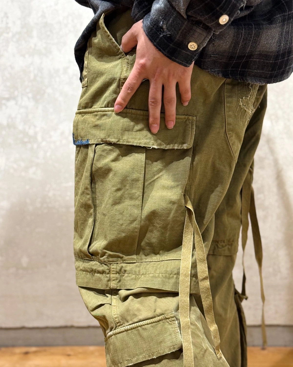 KAMIYA / Repaired Ripstop Fatigue Pants (G15PT040)