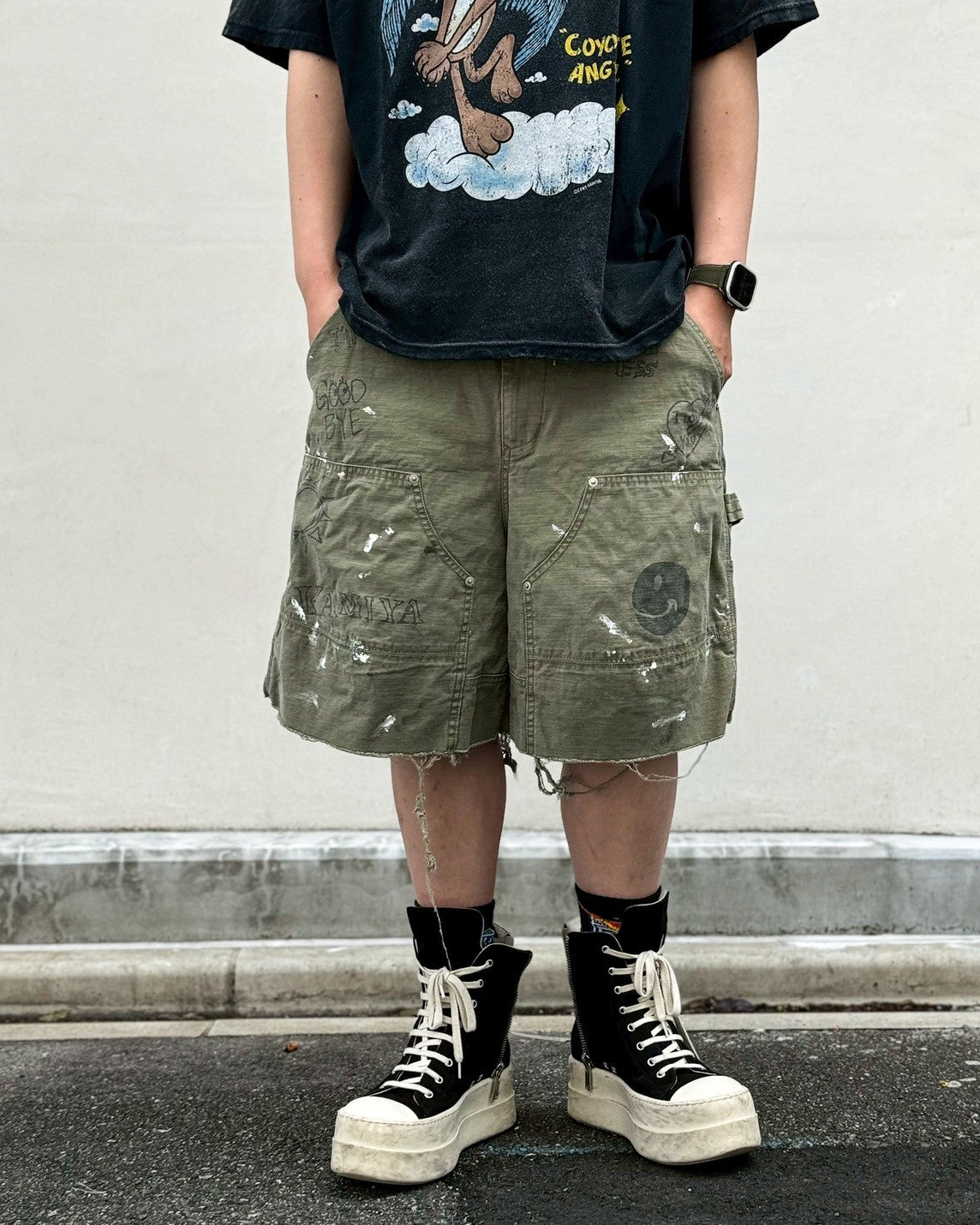 KAMIYA / "COYOTE ANGEL" Pocket Tee (G16TS089)