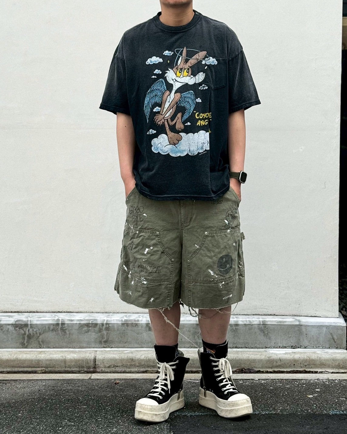 KAMIYA / "COYOTE ANGEL" Pocket Tee (G16TS089)