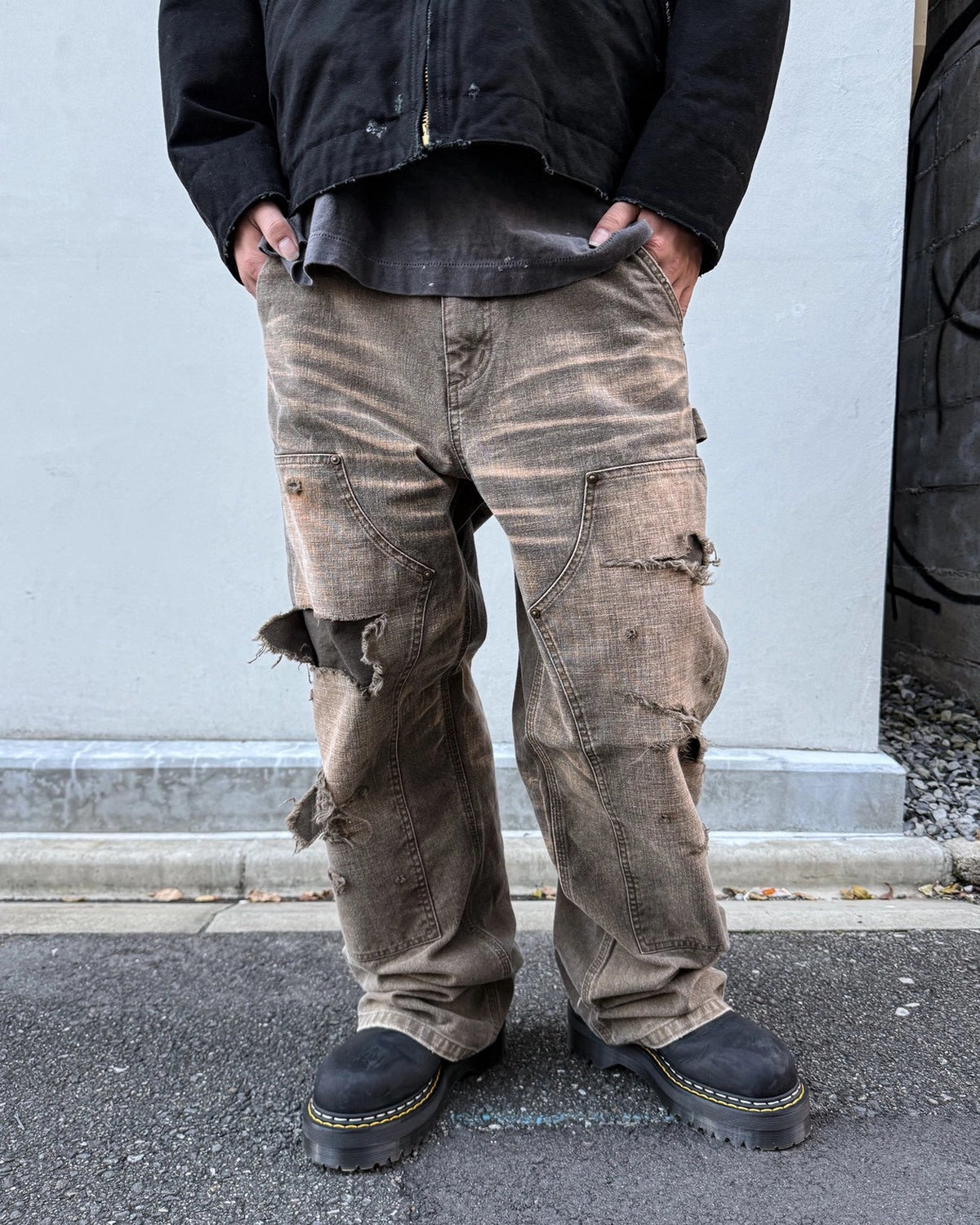 KAMIYA / Heavy Sun Faded Duck Painter Pants (G17PT099)