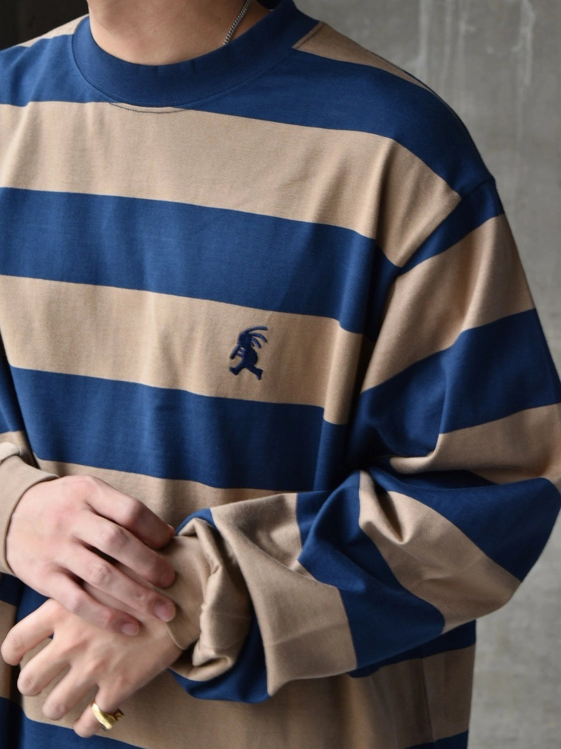LQQK STUDIO / LONGSLEEVE BORDER TEE (LQA25BD13)