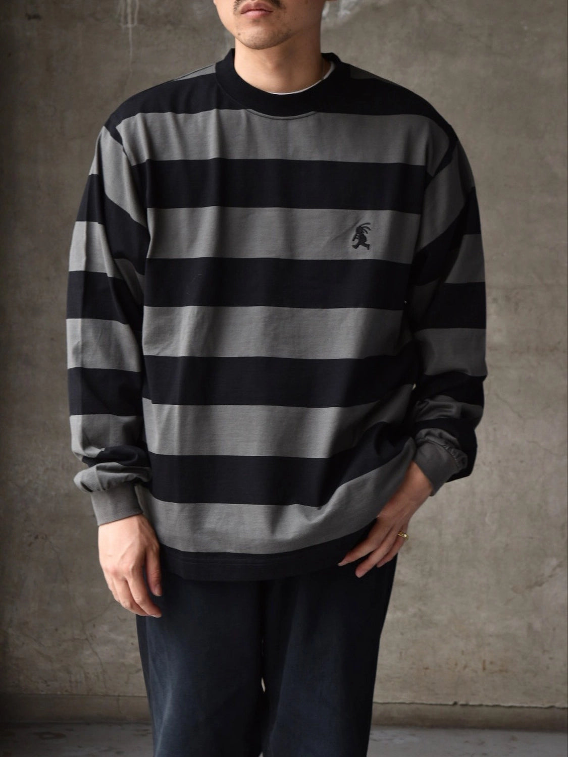 LQQK STUDIO / LONGSLEEVE BORDER TEE (LQA25BD13)