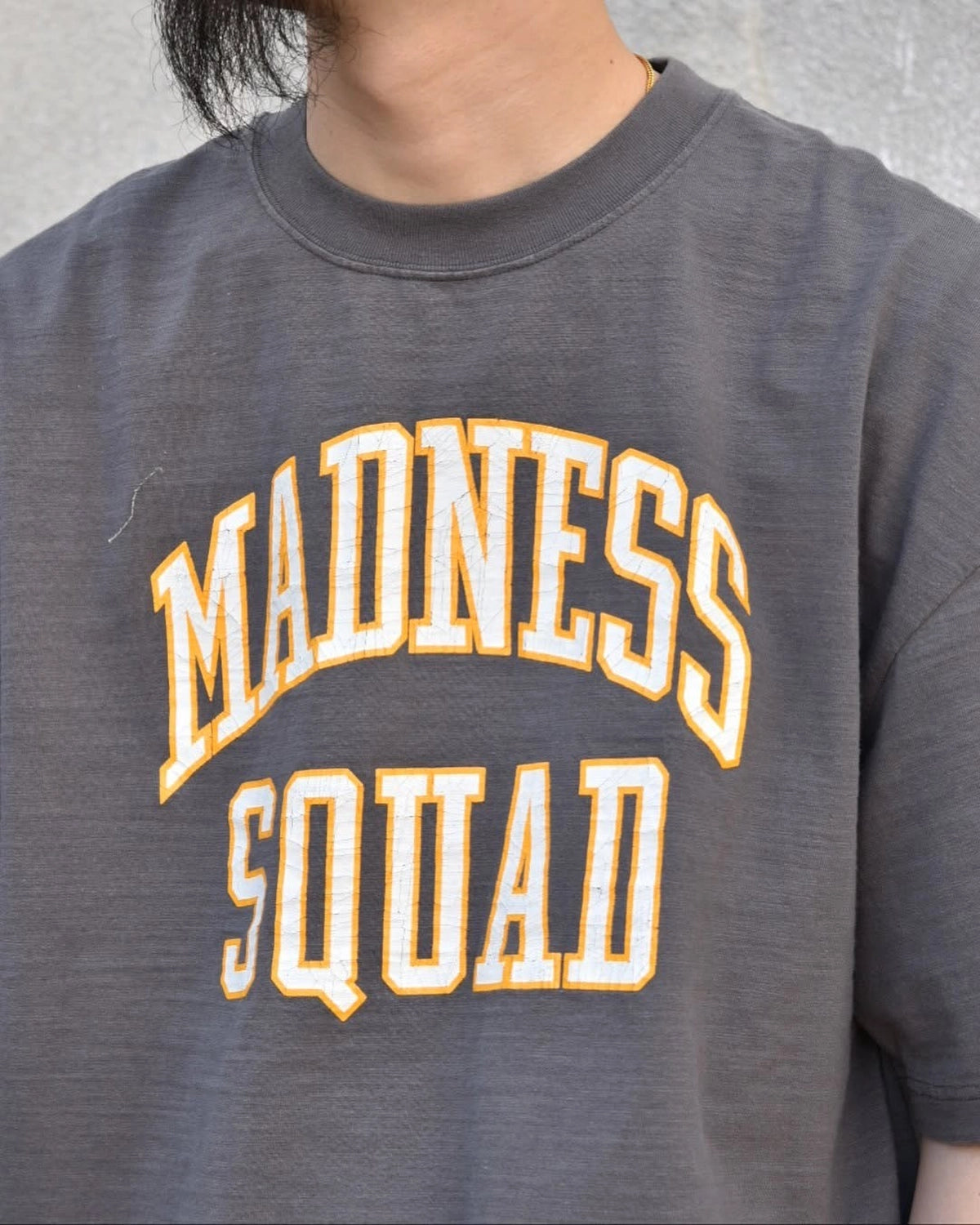 MADNESS / VINTAGE COLLEGE T-SHIRT (25SS-T-JTE01-D001)