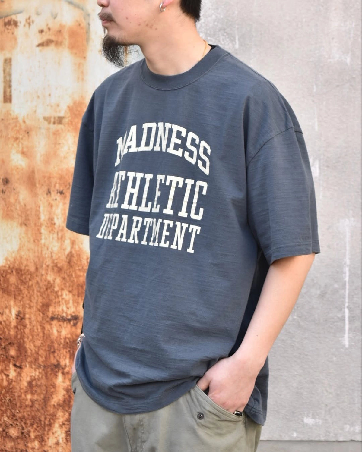MADNESS / VINTAGE COLLEGE T-SHIRT (25SS-T-JTE01-D001)