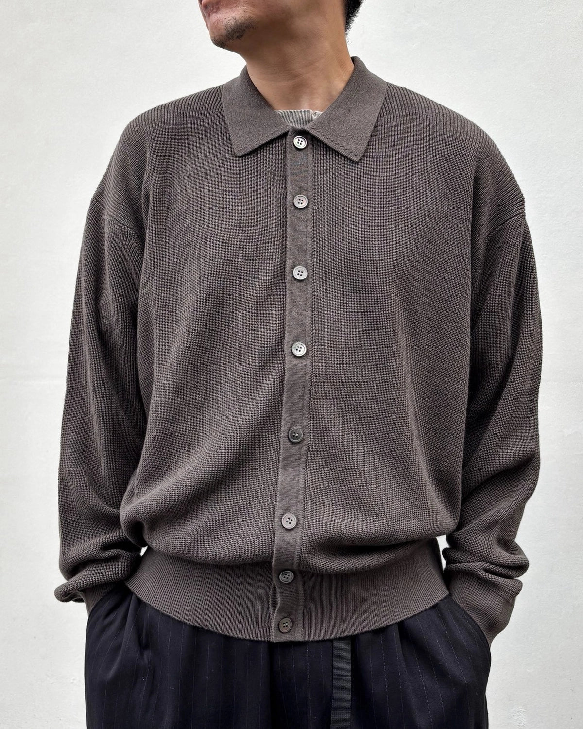 MAGIC STICK / COLARES KNIT MAFIA SHIRT (26FW-MS10-022)