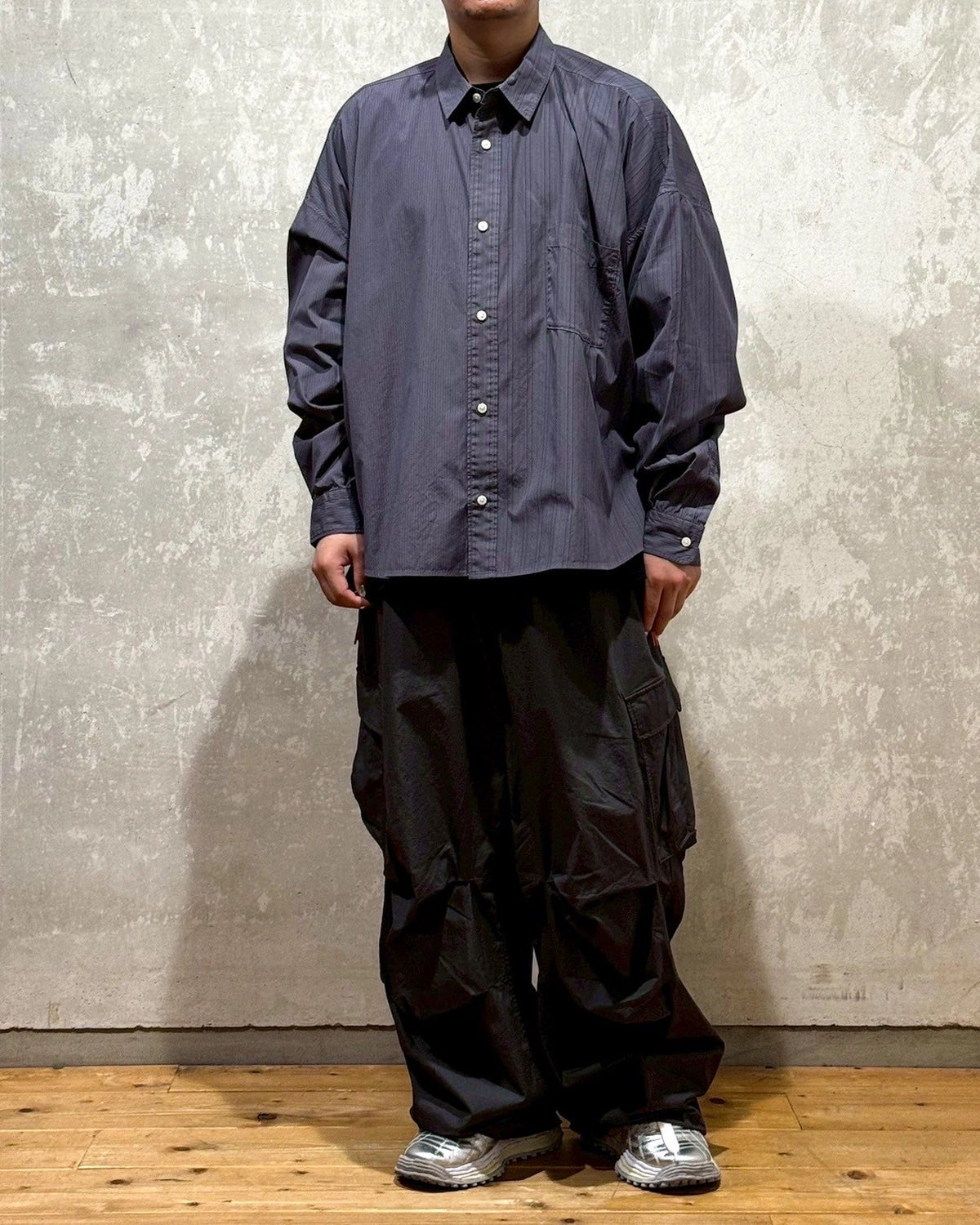 MAGIC STICK / 2 Face Dress Shirt v2 (25FW-MS8-011B)