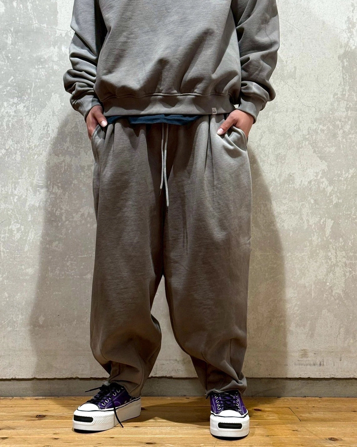 MAGIC STICK / 2 Tone Wide Pants (25FW-MS9-026)