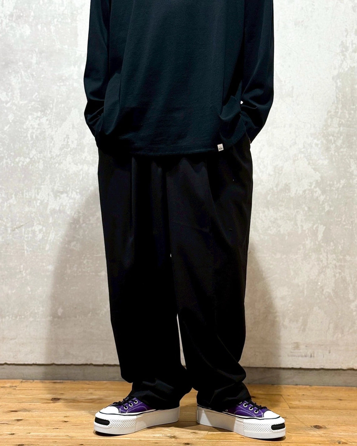MAGIC STICK / Iikanji 1 tuck EZ Trousers (25FW-MS9-023)