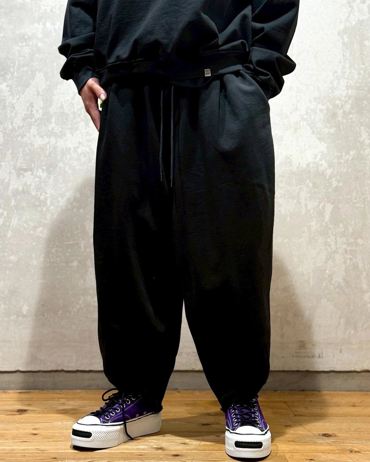 MAGIC STICK / 2 Tone Wide Pants (25FW-MS9-026)