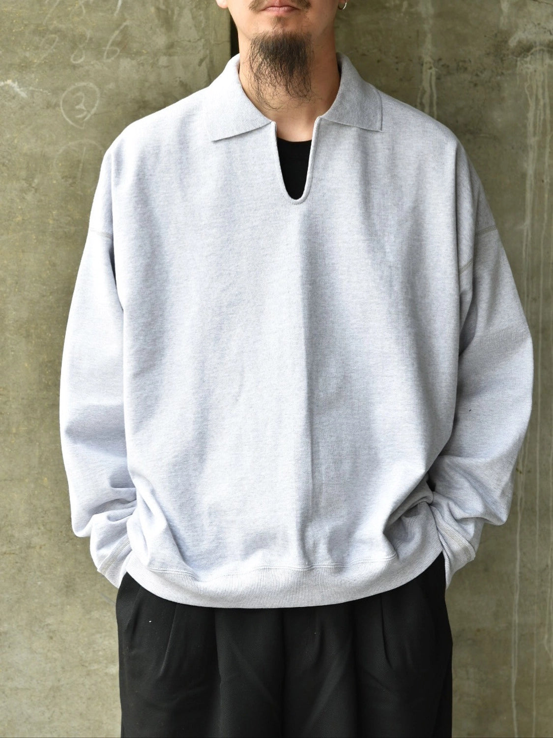MARKAWARE / Organic Cotton Heavy Fleece Skipper Huge Sweat (A25C09CS04C)