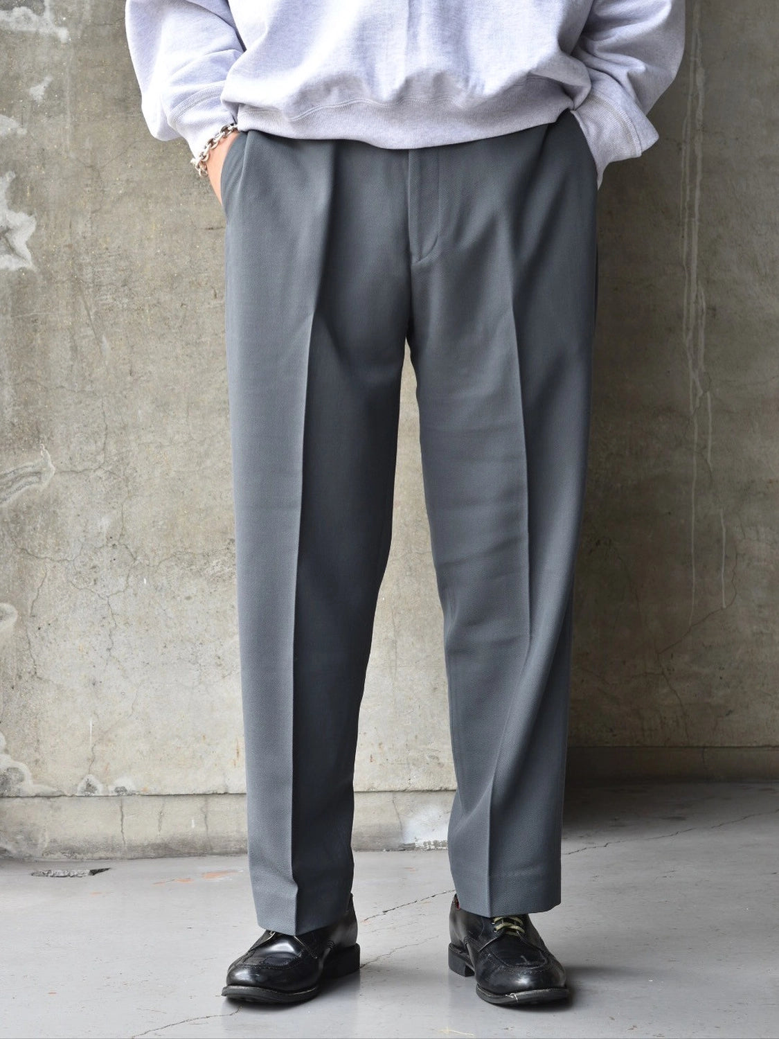 MARKAWARE / Organic Wool Survival Cloth® Flat Tapered Trousers (A25C06PT01C)