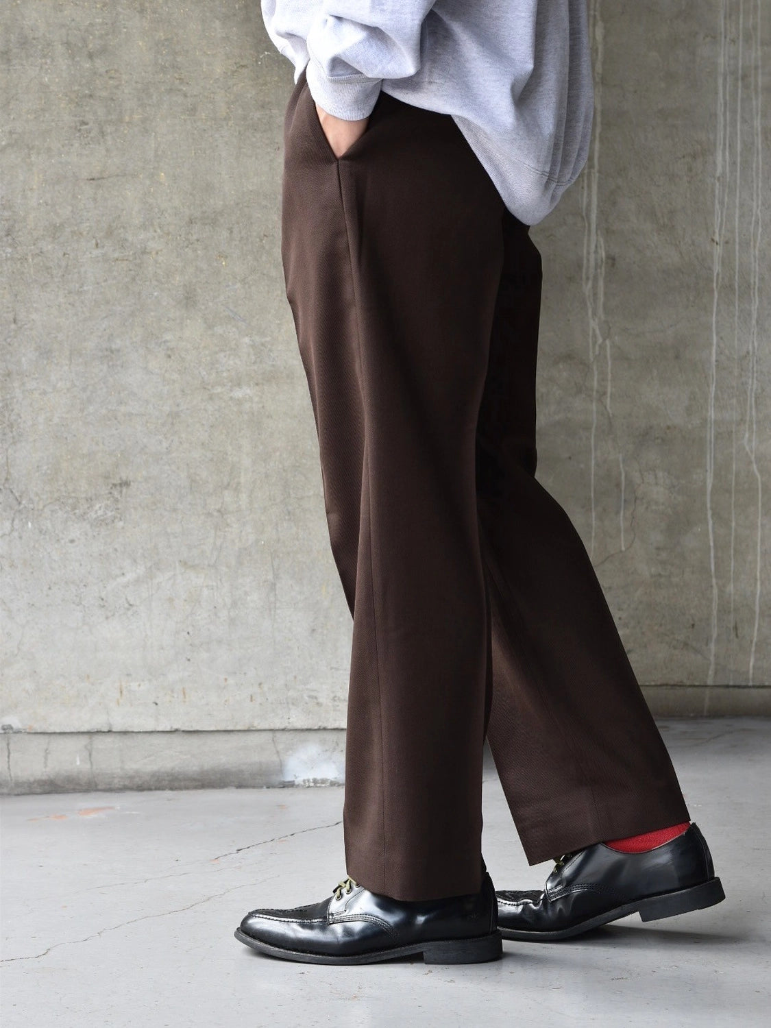 MARKAWARE / Organic Wool Survival Cloth® Flat Tapered Trousers (A25C06PT01C)