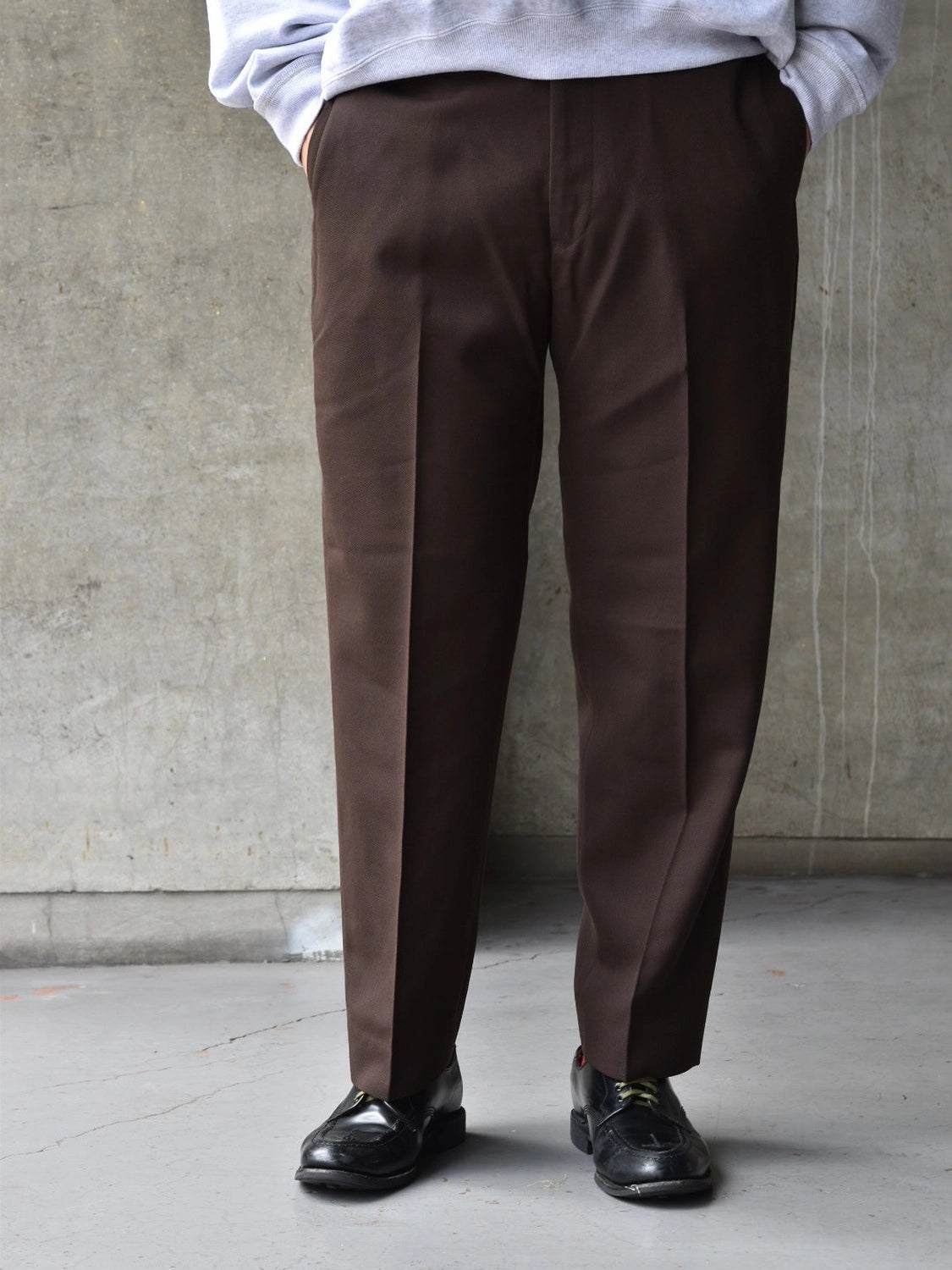 MARKAWARE / Organic Wool Survival Cloth® Flat Tapered Trousers (A25C06PT01C)