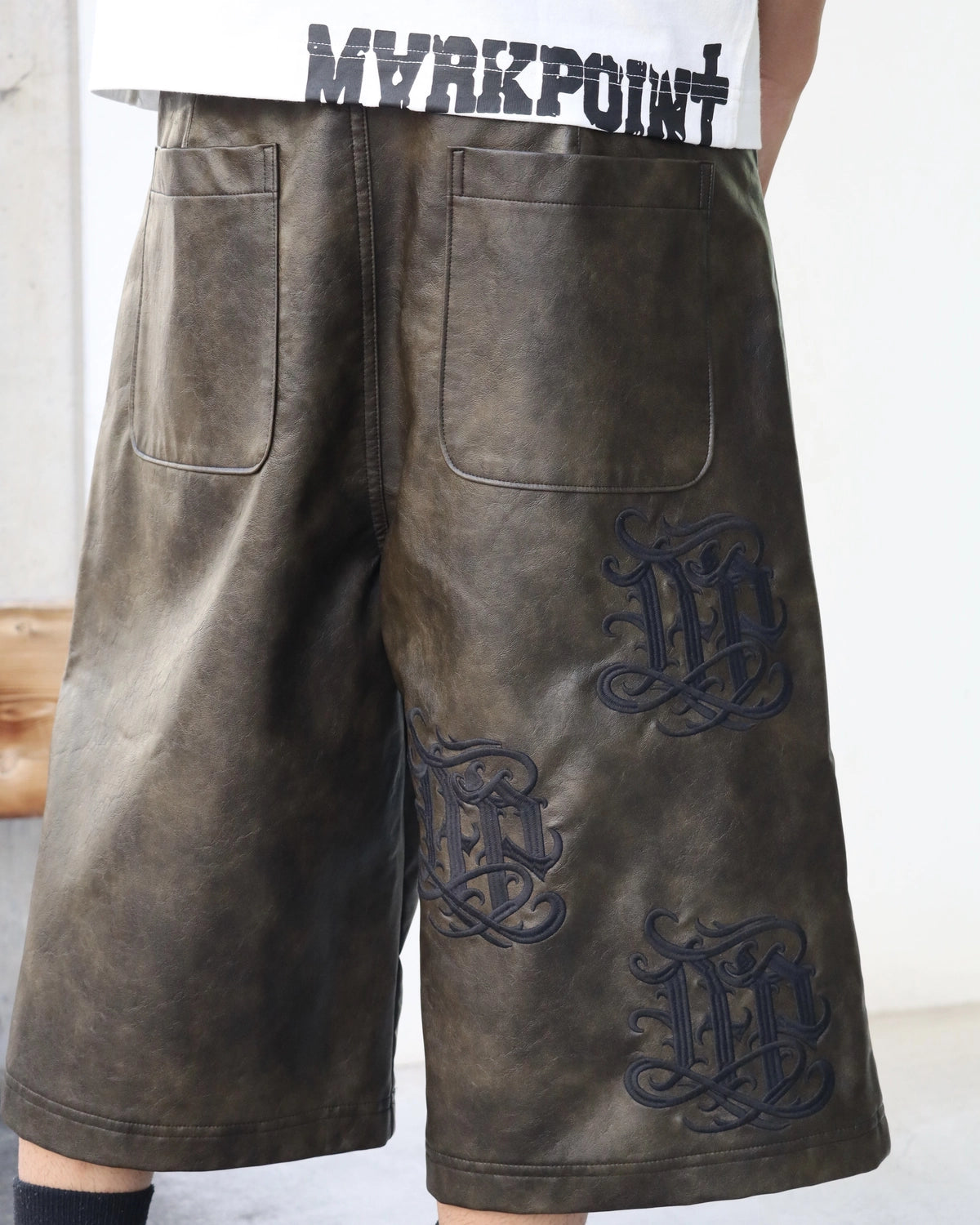 MARK POINT × KB / KB×MP LEATHER SHORTS