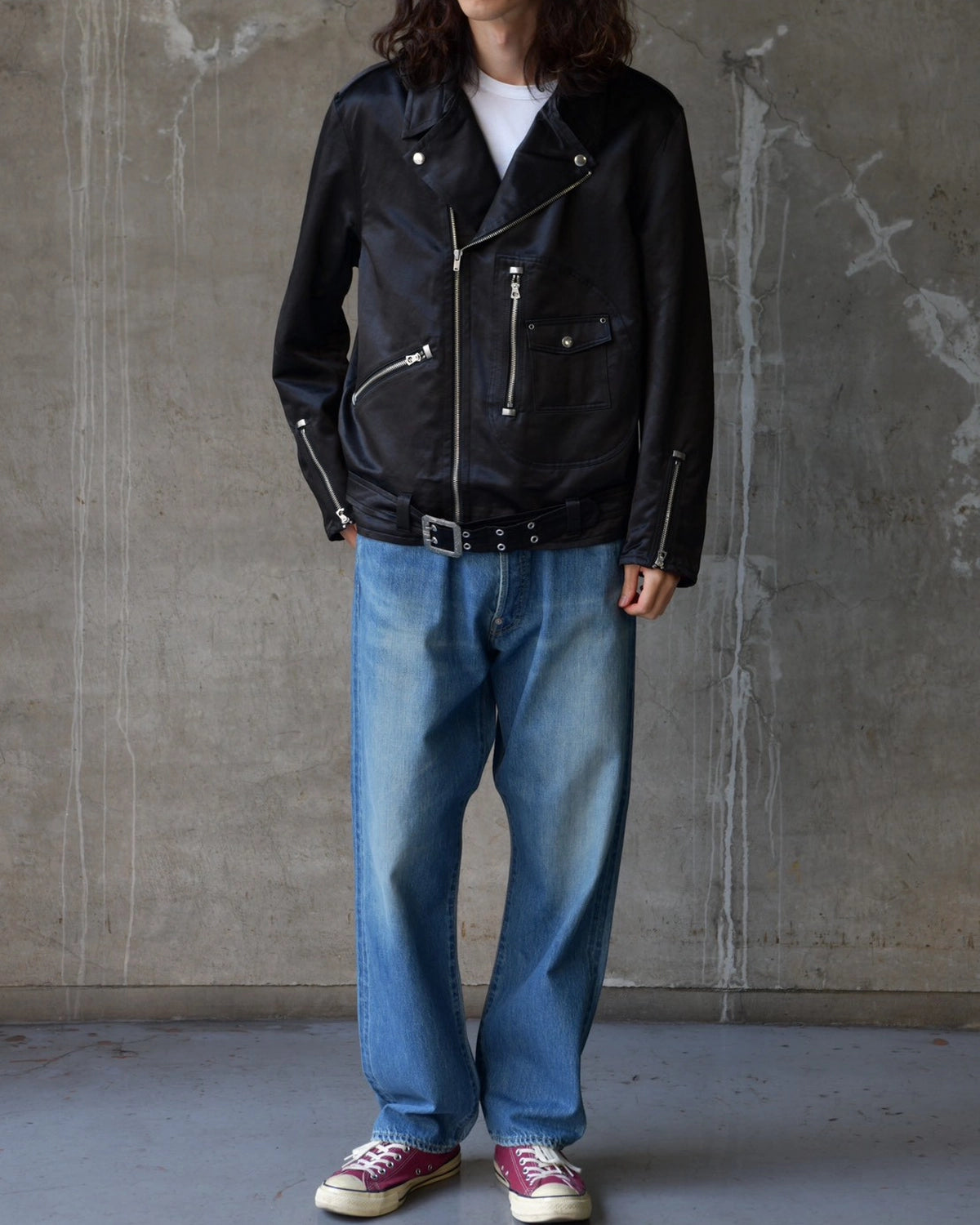 MASSES / SATIN RIDERS JKT (1262041013)