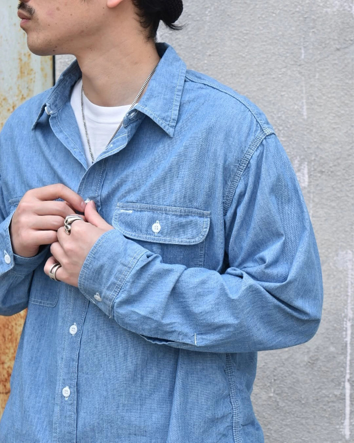 MASSES / CHAMBRAY SHIRT (1251033013)