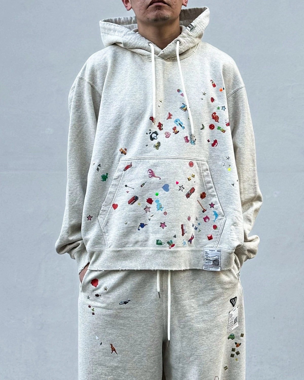 Maison MIHARA YASUHIRO / Kids Sticker Printed Hoodie (J16HD731)