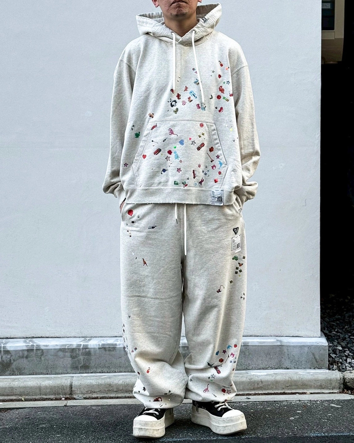 Maison MIHARA YASUHIRO / Kids Sticker Printed Hoodie (J16HD731)