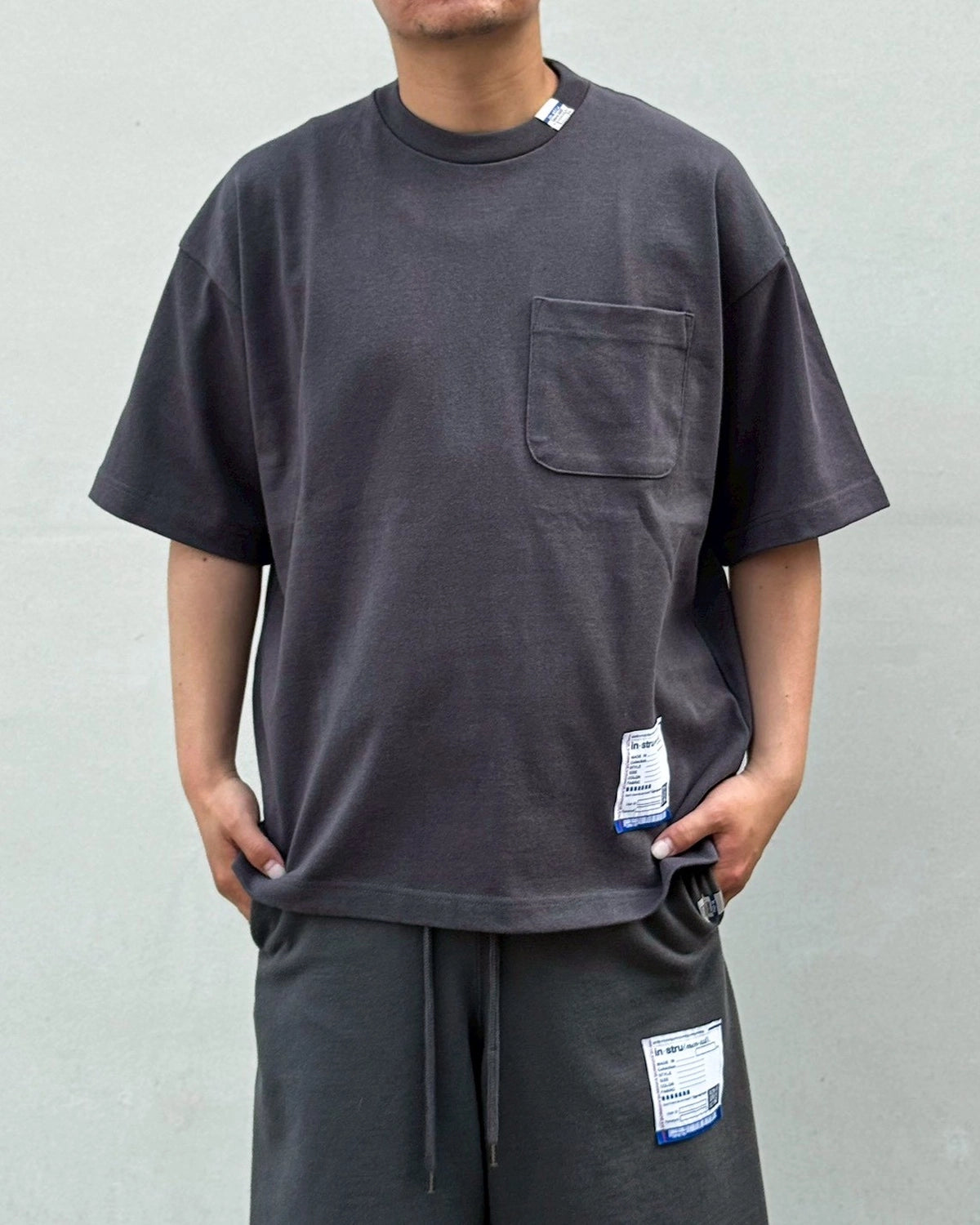 Maison MIHARA YASUHIRO in・stru(men-tal). / Heavy Weight Jersey Pocket T-shirt (I17TS537)