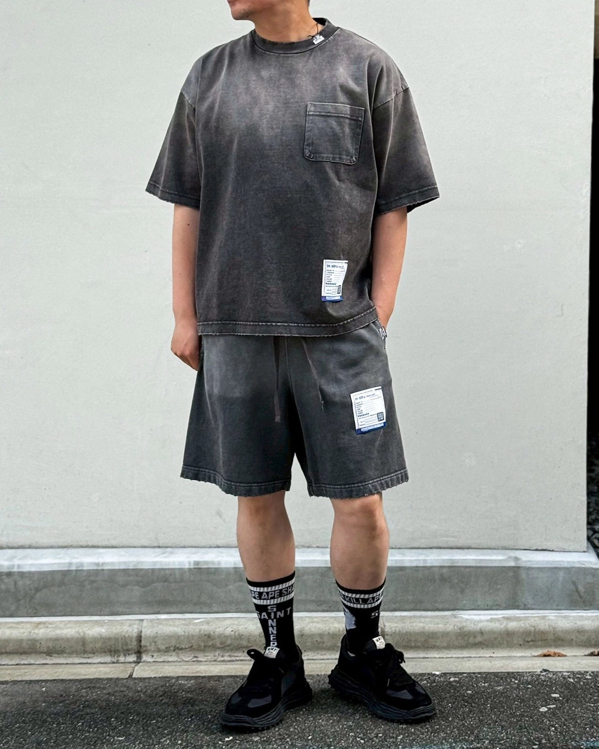 Maison MIHARA YASUHIRO in・stru(men-tal). / Sun Faded Like Distressed T-Shirt (I17TS526)