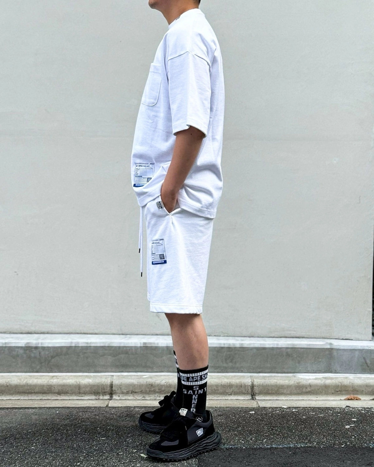 Maison MIHARA YASUHIRO in・stru(men-tal). / Heavy Weight Jersey Pocket T-shirt (I17TS537)