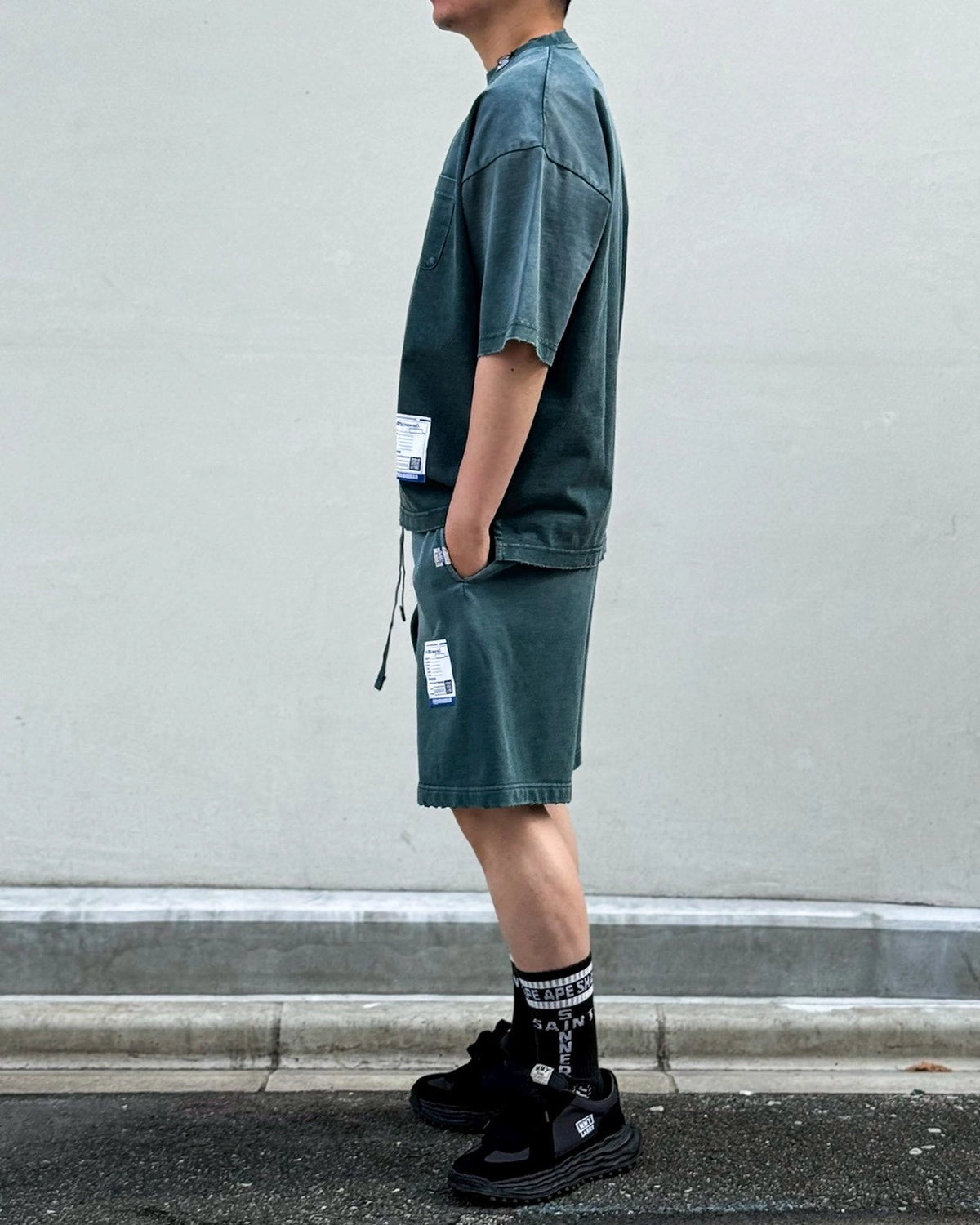 Maison MIHARA YASUHIRO in・stru(men-tal). / Sun Faded Like Distressed T-Shirt (I17TS526)