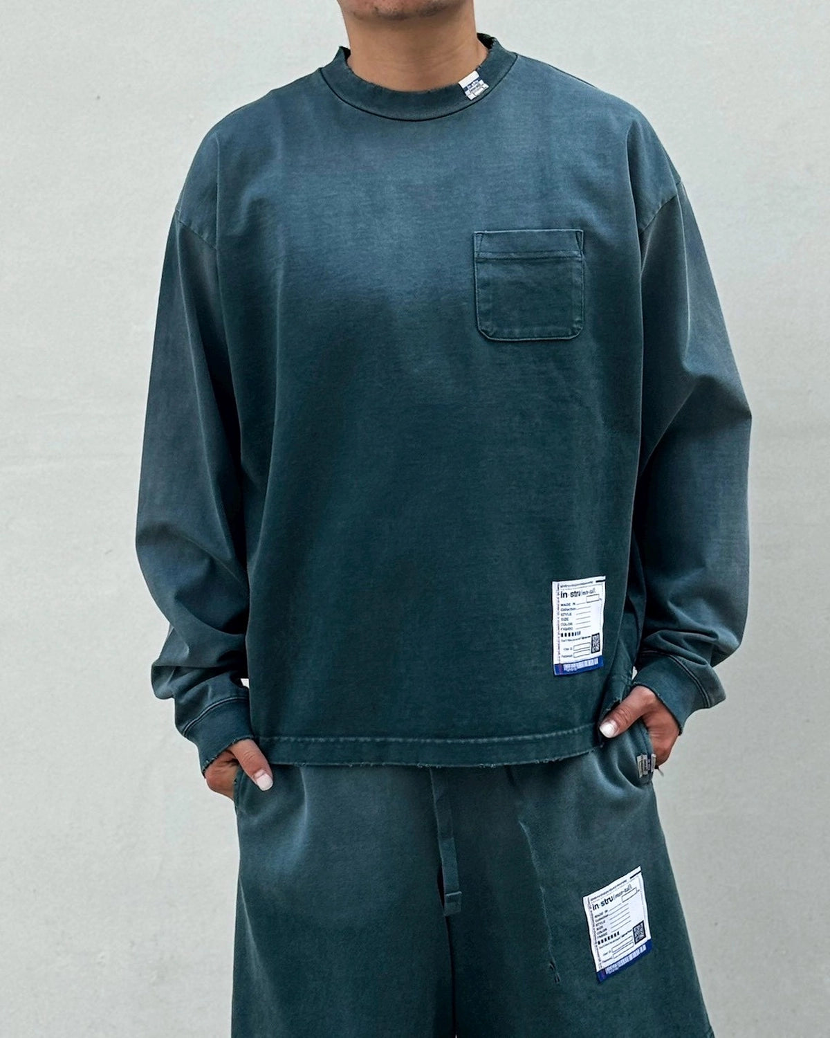 Maison MIHARA YASUHIRO in・stru(men-tal). / Sun Faded Like Distressed Long Sleeve T-Shirt (I17LT525)
