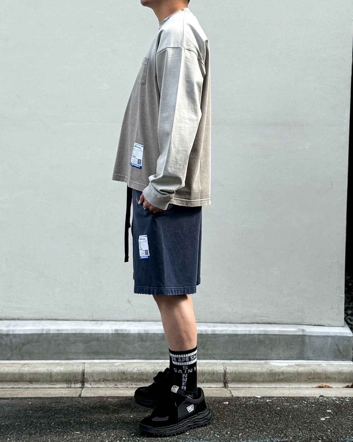 Maison MIHARA YASUHIRO in・stru(men-tal). / Heavy Weight Jersey Pocket Long-sleeve T-shirt (I17LT536)