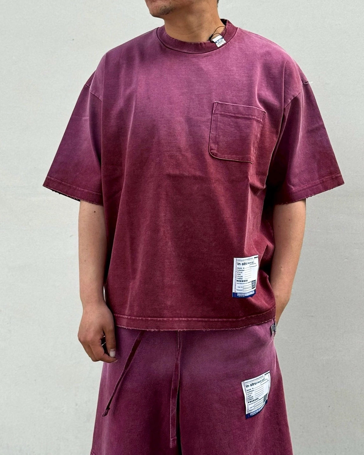 Maison MIHARA YASUHIRO in・stru(men-tal). / Sun Faded Like Distressed T-Shirt (I17TS526)