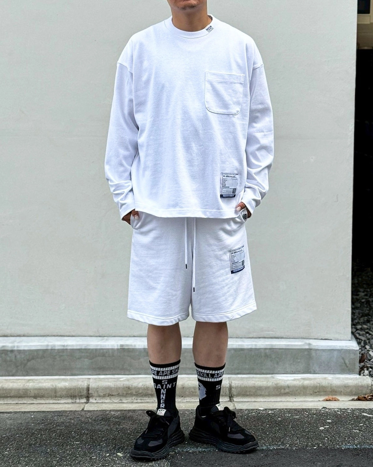 Maison MIHARA YASUHIRO in・stru(men-tal). / Heavy Weight Jersey Pocket Long-sleeve T-shirt (I17LT536)