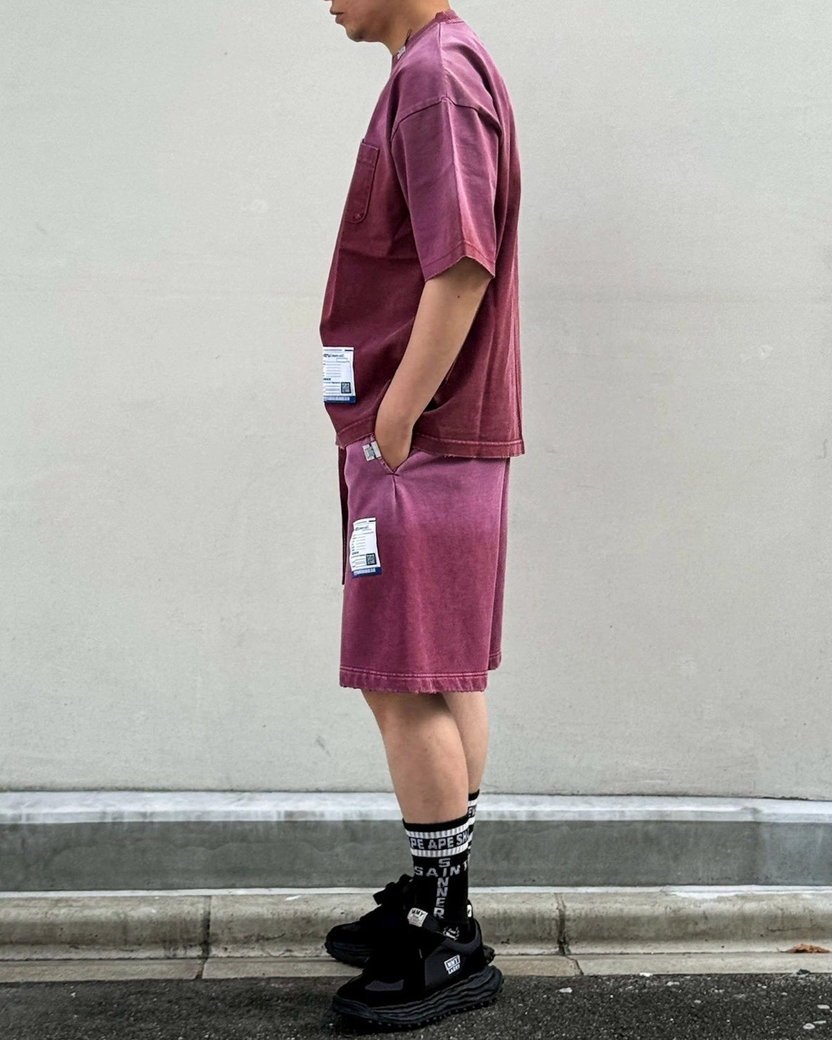 Maison MIHARA YASUHIRO in・stru(men-tal). / Sun Faded Like Distressed T-Shirt (I17TS526)