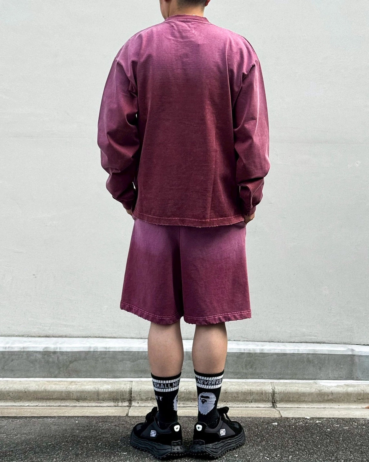 Maison MIHARA YASUHIRO in・stru(men-tal). / Sun Faded Like Distressed Long Sleeve T-Shirt (I17LT525)