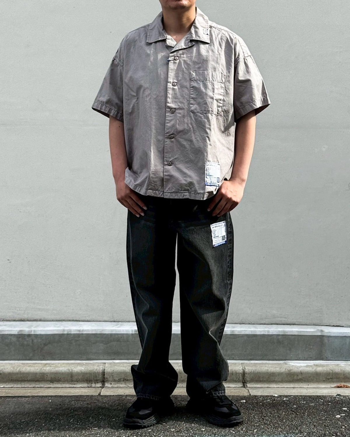 Maison MIHARA YASUHIRO in・stru(men-tal). / H.WASHED DENIM ST PANTS (I16PT082)