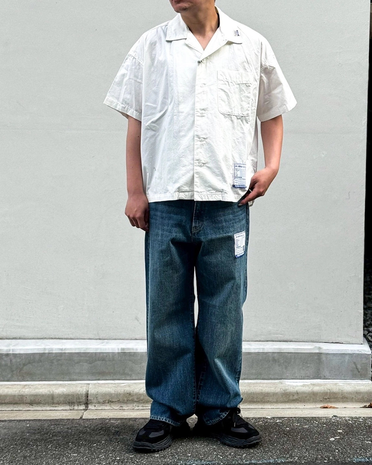 Maison MIHARA YASUHIRO in・stru(men-tal). / H.WASHED DENIM ST PANTS (I16PT082)