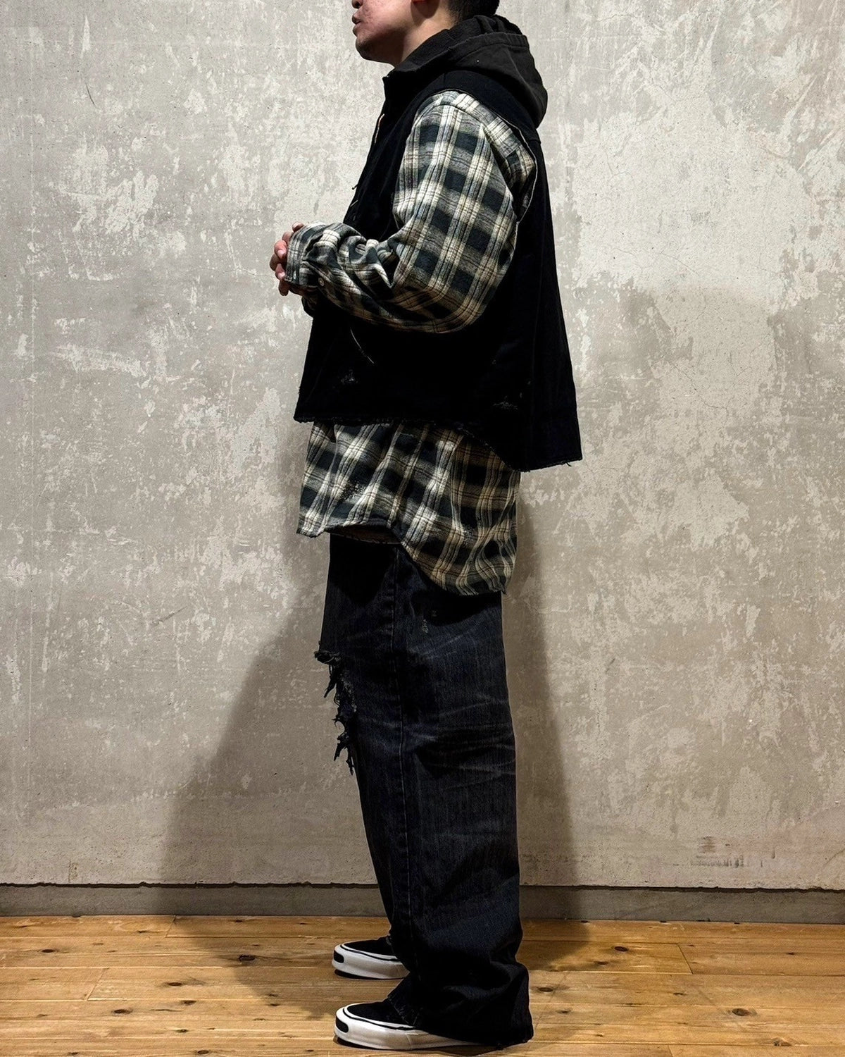 KAMIYA / Denim Wide Pants (G14PT036)