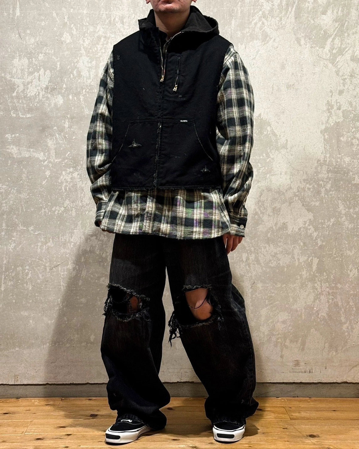 KAMIYA / Denim Wide Pants (G14PT036)