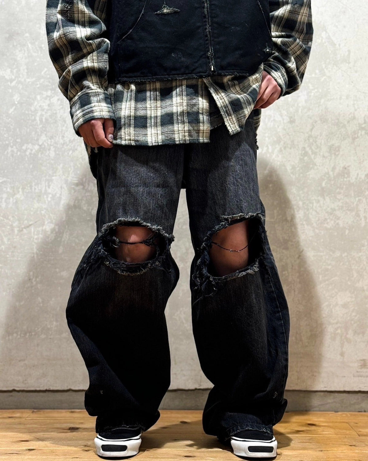 KAMIYA / Denim Wide Pants (G14PT036)