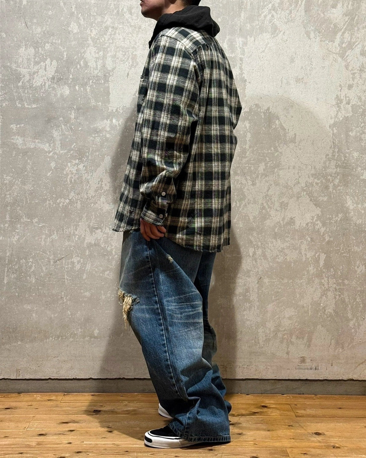 KAMIYA / Denim Wide Pants (G14PT036)