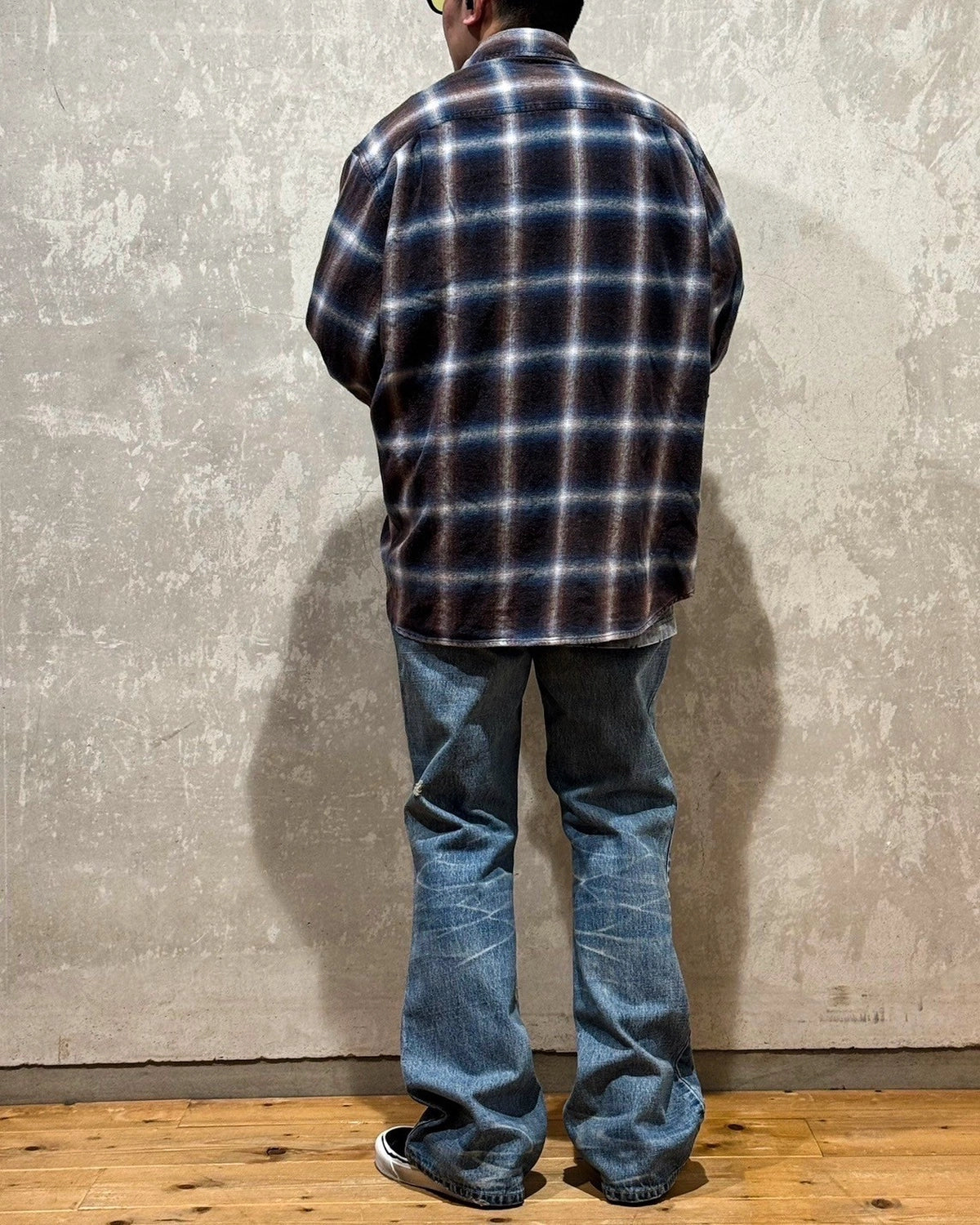 KAMIYA / DENIM FLARE PANTS (G14PT037)