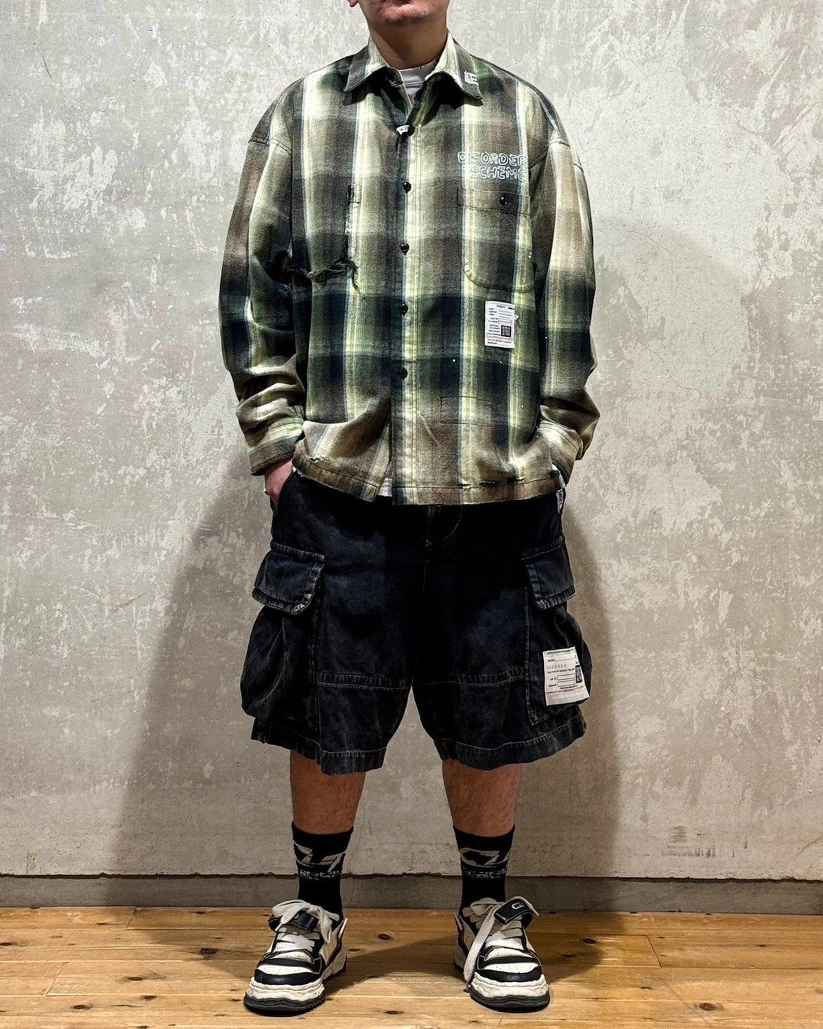 Maison MIHARA YASUHIRO / AMATEUR SEWN SHORTS (A14PT054)