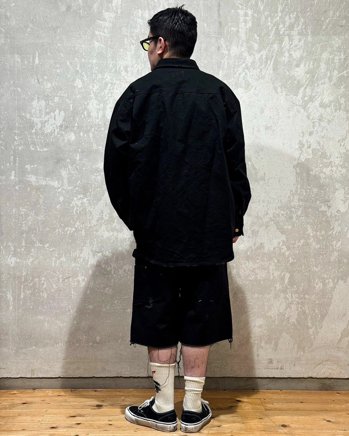 KAMIYA / BORO Duck Painter Bermuda Pants (G14PT093)