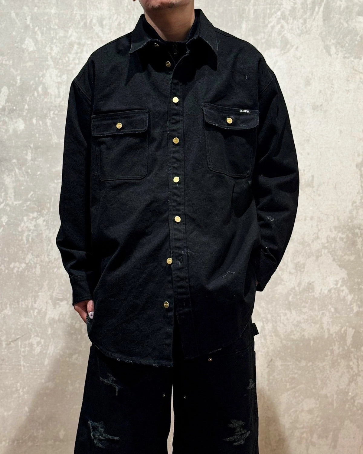 KAMIYA / BORO Duck Shirt (G14SH034)