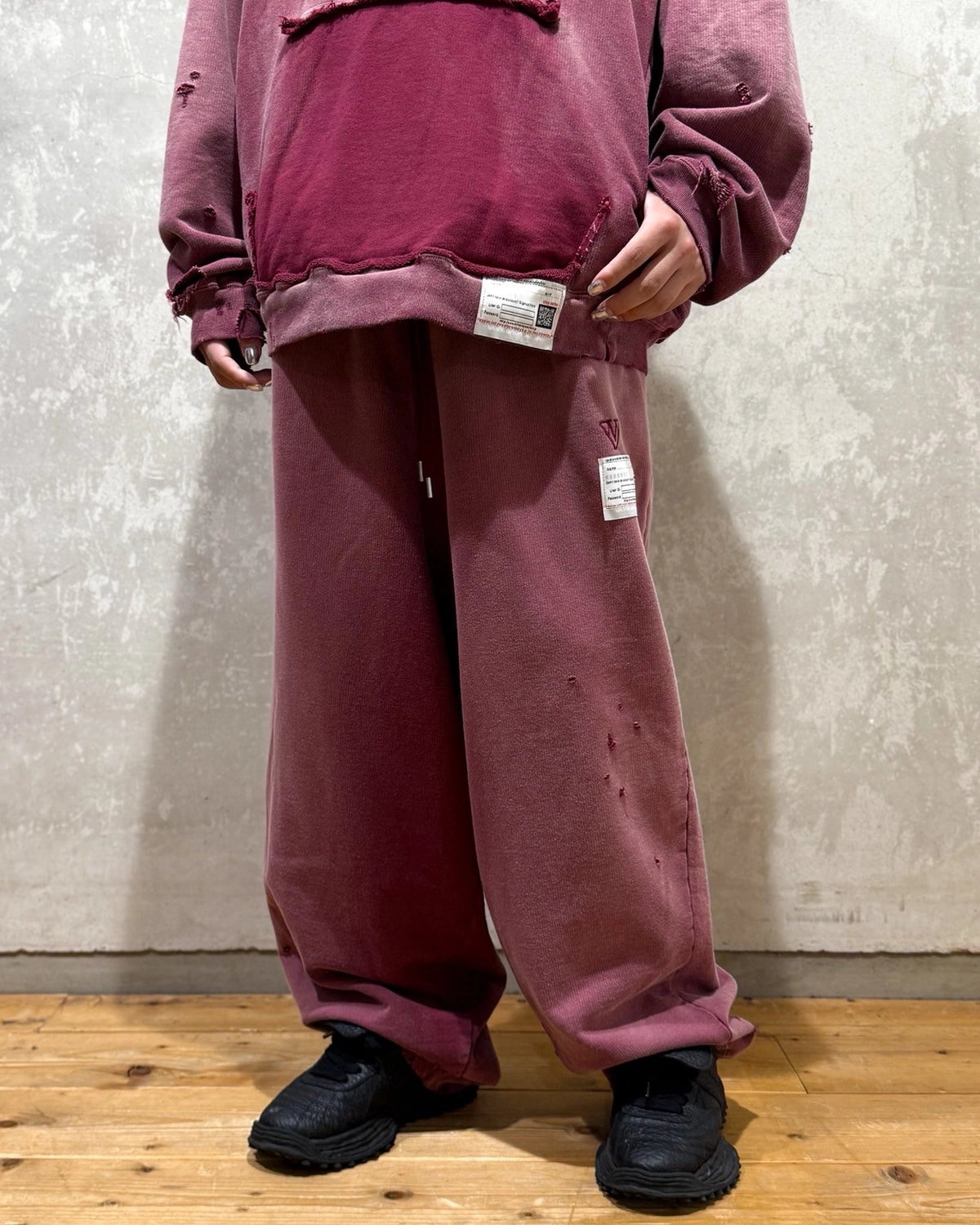 Maison MIHARA YASUHIRO / Sun Faded Like Sweat Pants (A15PT554)
