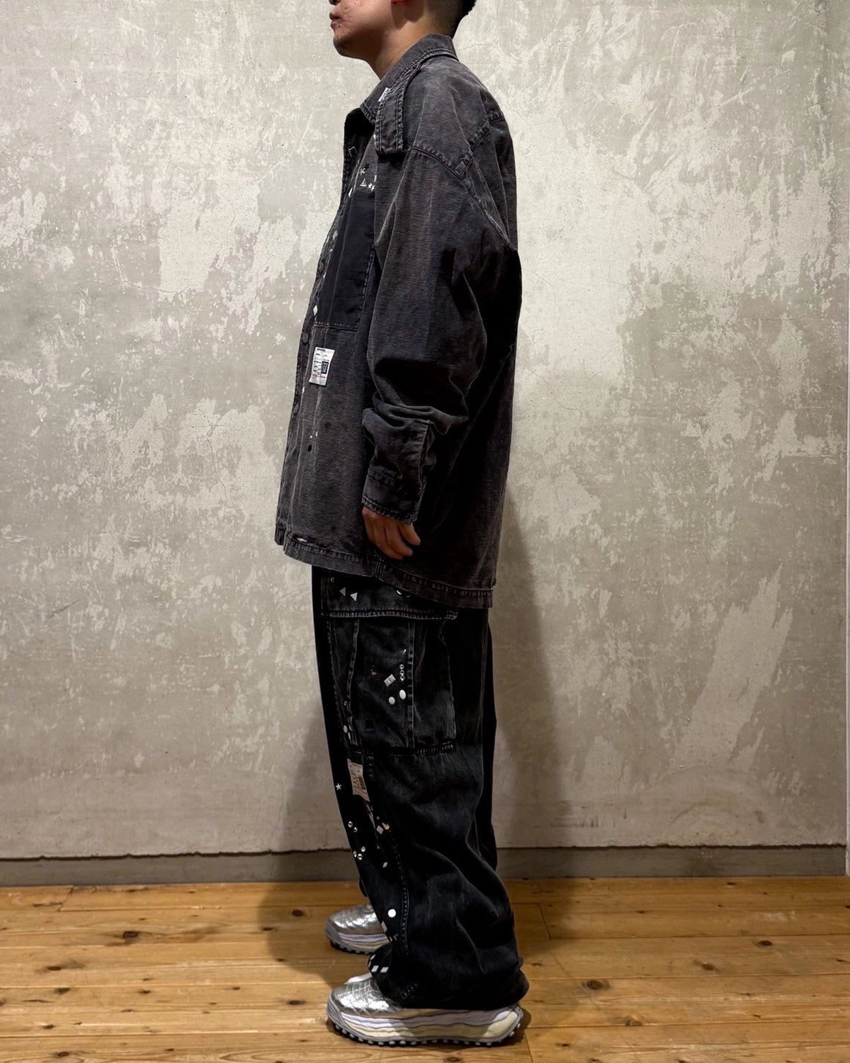 Maison MIHARA YASUHIRO / Embellished Military Shirt (A15SH087)