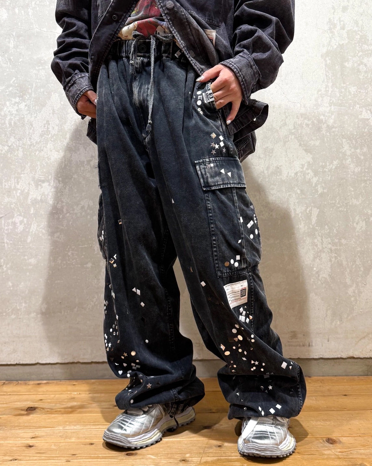 Maison MIHARA YASUHIRO / Embellished Millitary Pants (B15PT062)