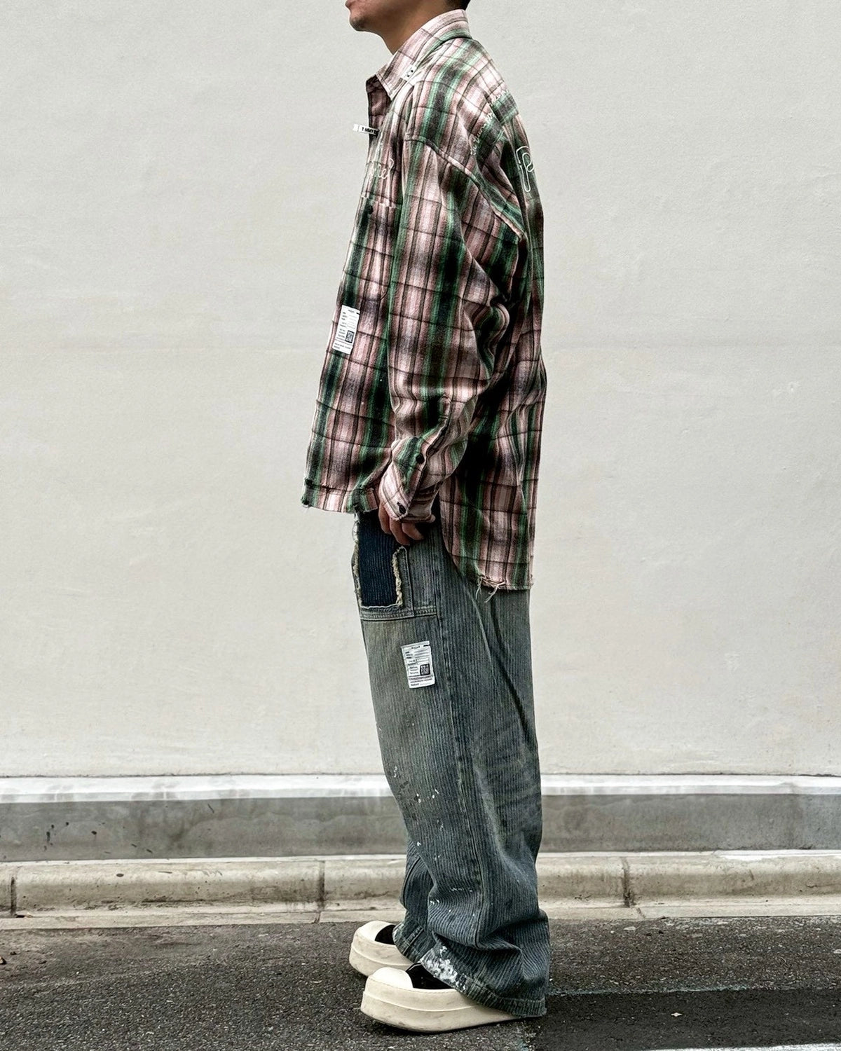 Maison MIHARA YASUHIRO / VINTAGE LIKE CHECK SHIRTS (J16SH181)