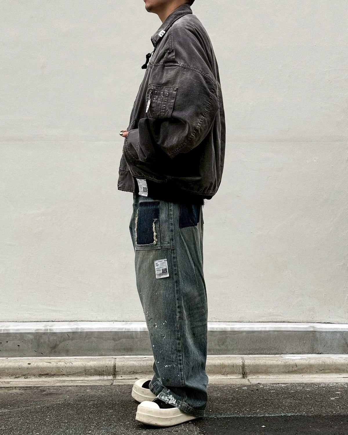 Maison MIHARA YASUHIRO / SUNFADED MILITARY JACKET (J16BL171)