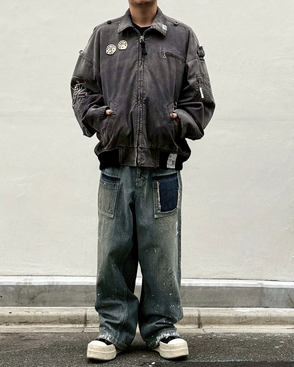 Maison MIHARA YASUHIRO / SUNFADED MILITARY JACKET (J16BL171)