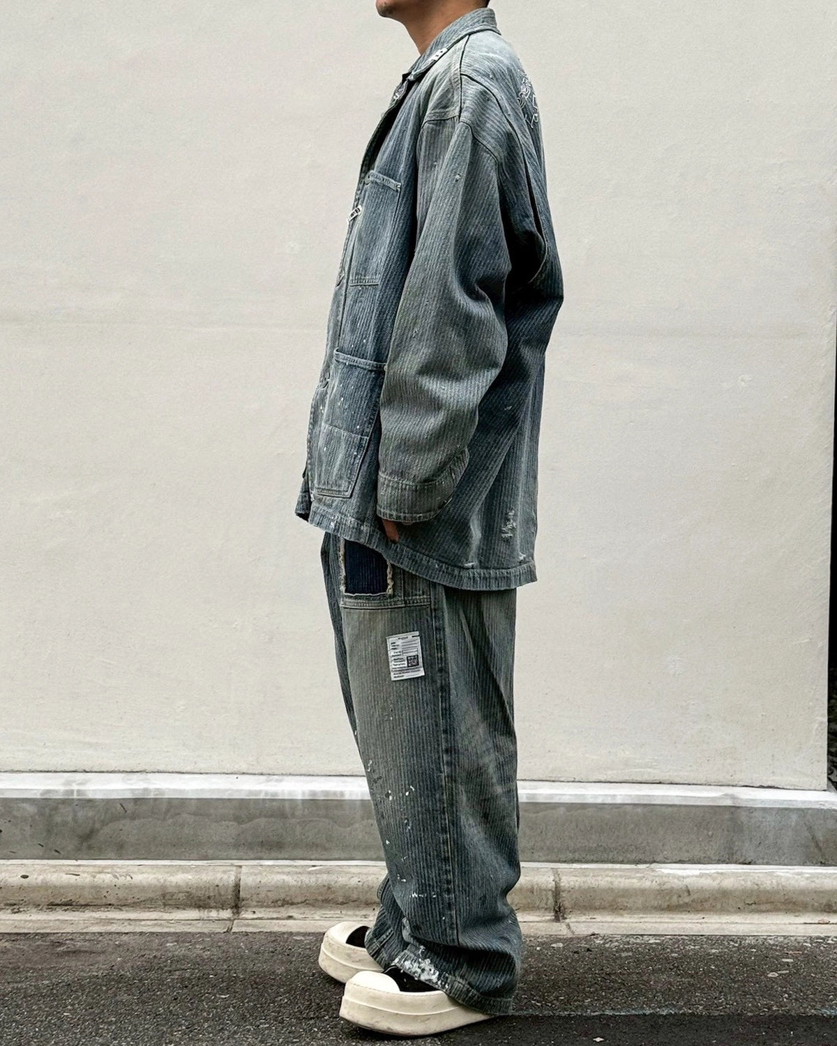 Maison MIHARA YASUHIRO / STRIPE DENIM JACKET (J16BL127)