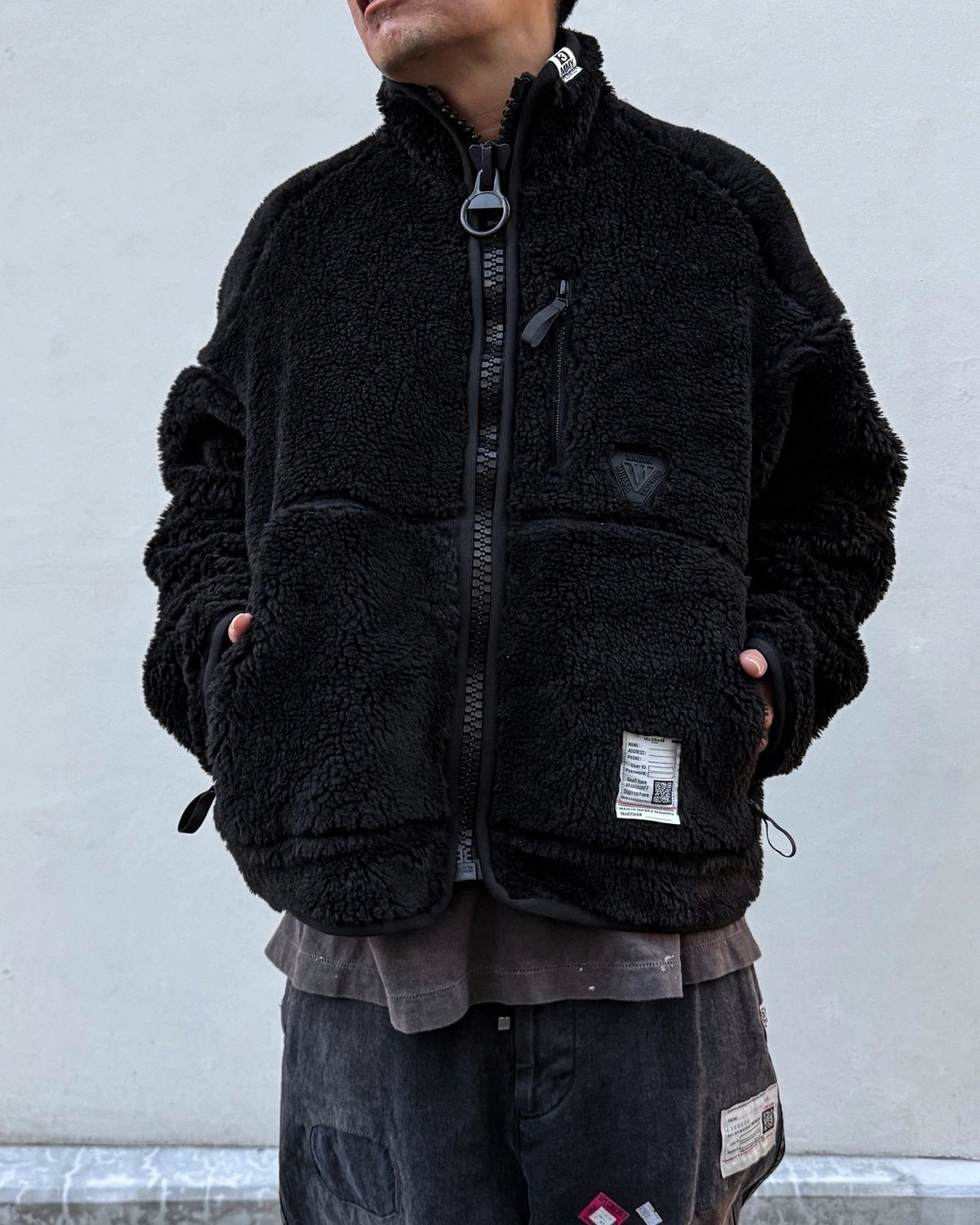 Maison MIHARA YASUHIRO / WIDE BACK BOA BLOUSON (J17BL751)